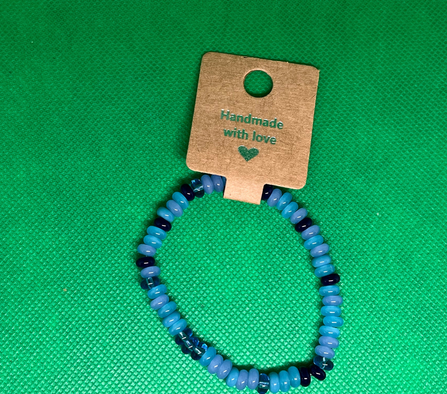 Blue Mix Abacus Bead Bracelet