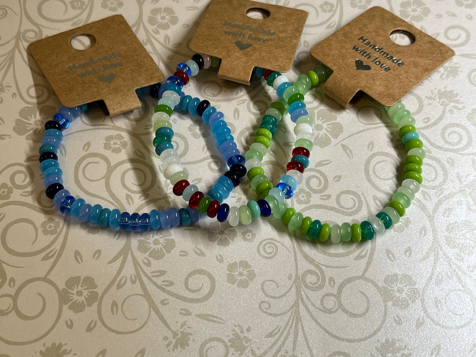 Handmade beaded bracelets by Blurosia