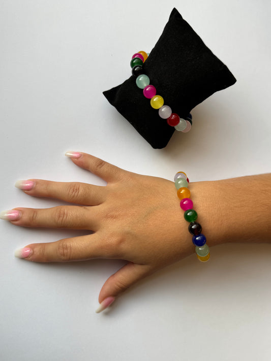 Jelly Bean Beads Bracelet