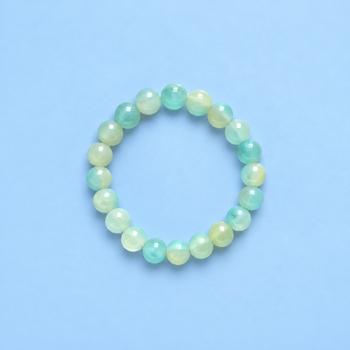 Jade Glass Bead Bracelet