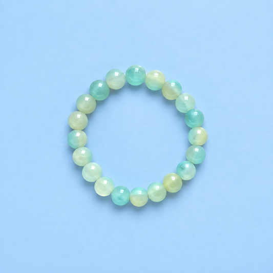 Jade Glass Bead Bracelet