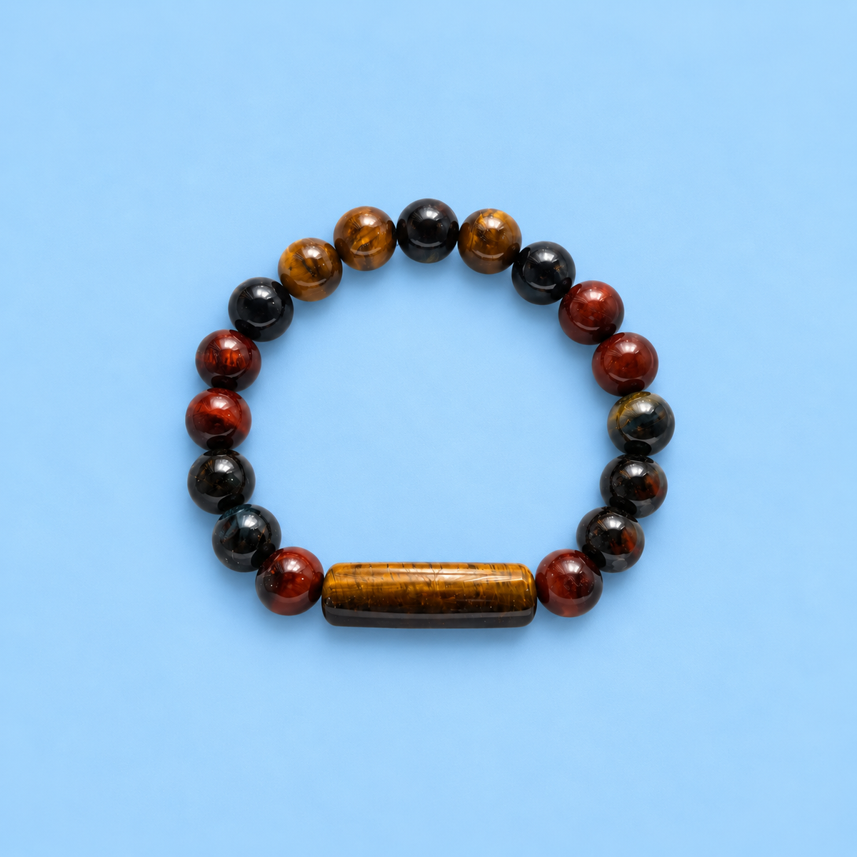 Tiger Stone Bead Bracelet