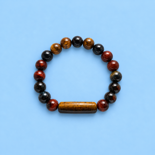 Tiger Stone Bead Bracelet
